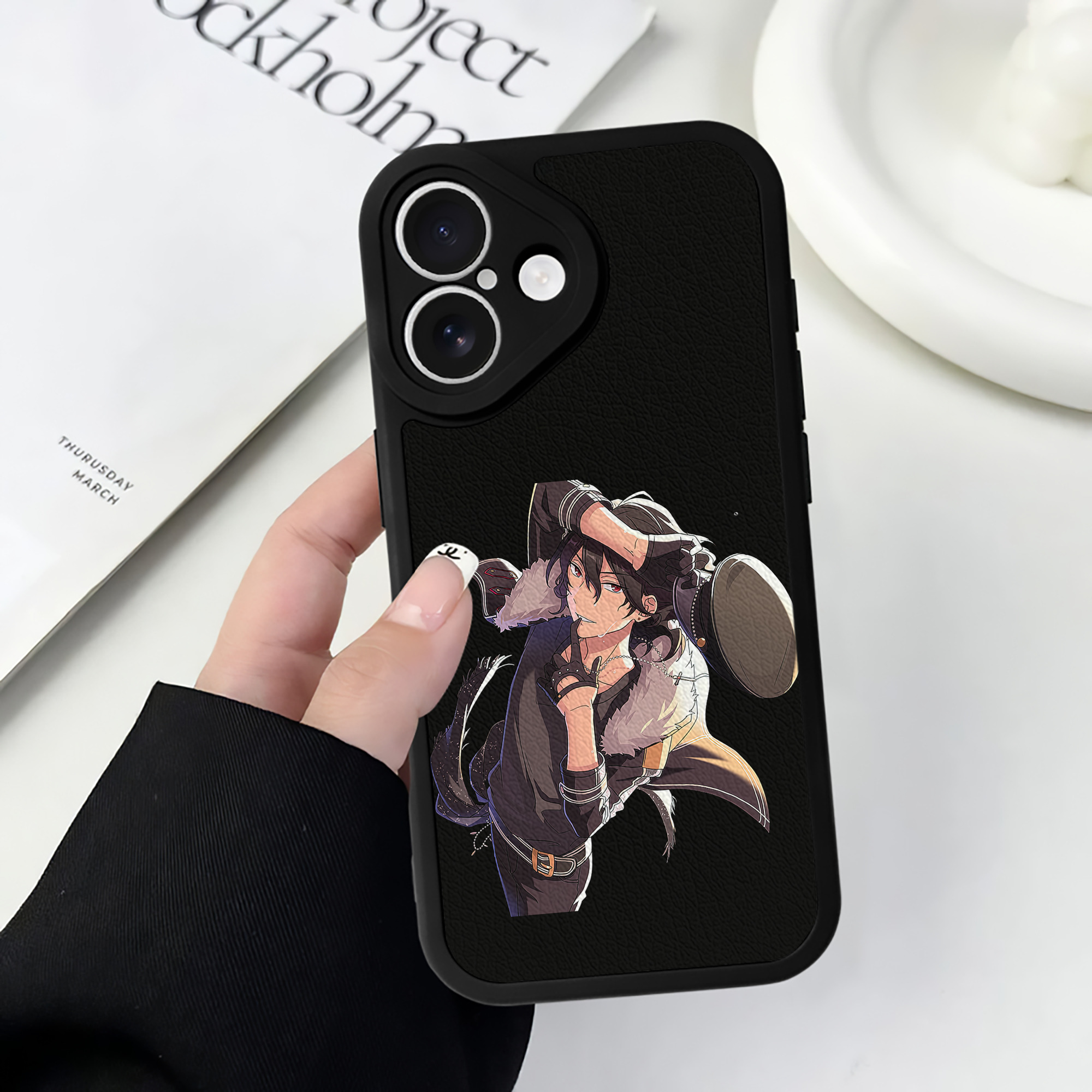 （画像用） あんさんぶるスターズ! Ensemble Stars 【iPhone 16シリーズ対応】シリコンスマホケース（レザー調） 材質：シリコン